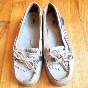 Blue Grey Boat Shoes Sperry size 8
